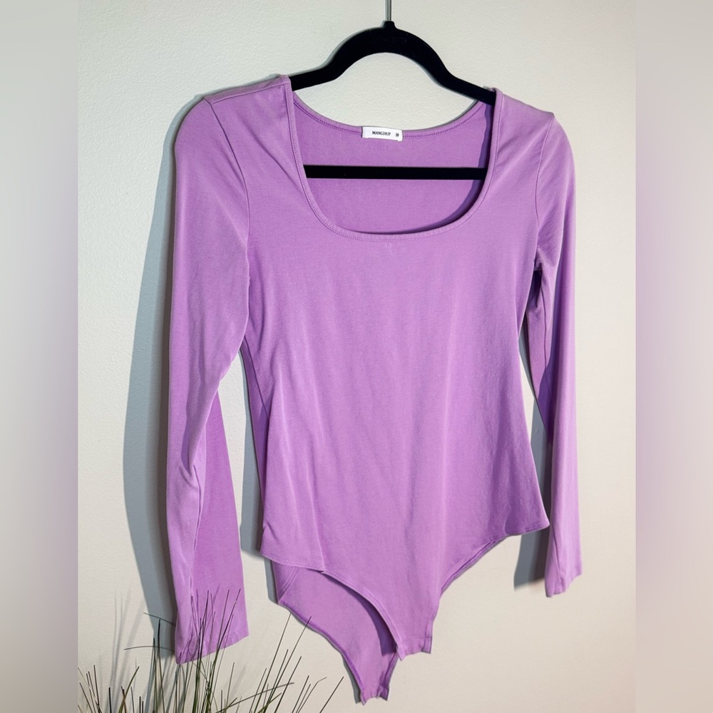 Zara Lilac Long Sleeve Bodysuit